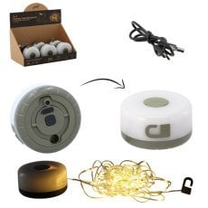 Kamp svetilka z verigo luči 3w 8 m usb - CAM1014