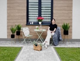 Komplet vrtnega pohištva - zelen - GOM5134