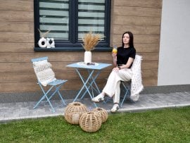 Komplet vrtnega pohištva - moder - GOM5158