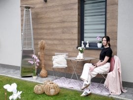 Komplet vrtnega pohištva - siv - GOM5165