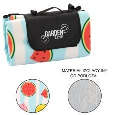 Odeja za piknik 200x200 cm z izolacijo sadje *5776