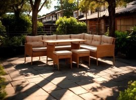 Komplet pohištva iz ratana 