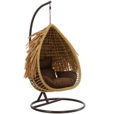 Viseči fotelj Aztec - naraven/rjav - FAT0077