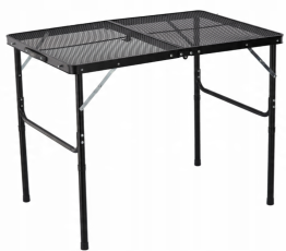 Zložljiva turistična miza 90x60x40/70 cm - črna - OXE8425