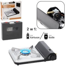 Plinski turistični štedilnik 2v1 na kartuše/jeklenke 3,5 kW *8609