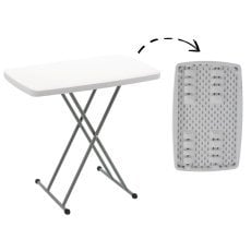 Zložljiva turistična/catering miza 76,5 x 49,5 x 36-71,5 cm nastavljiva *9613