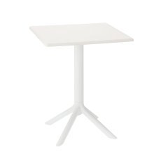 Vrtna kvadratna miza 60 x 60 x 77,5 cm bela *0961