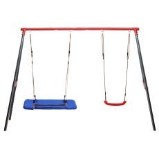 Vrtno gugalnico dvojno (kovinska konstrukcija + gugalnica + štorkljino gnezdo) 290 x 180 x 200 cm *1111