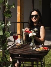 Komplet vrtnega pohištva starinska bronasta (kvadratna miza + 2 stola) *1463