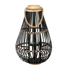 Lesen lampijon 32 x 57 cm s steklenim vložkom - črn *9623