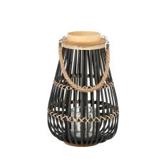 Lesen lampijon 25 x 40 cm s steklenim vložkom - črn *9630