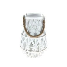 Lampijon 27 x 42 cm s steklenim vložkom - bel *3117