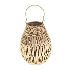 Lampijon 29 x 37 cm s steklenim vložkom - naraven *3179