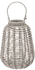 Lampion pleteni 27x35 cm - sivi - ILS1302