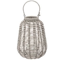 Lampion pleteni 27 x 35 cm sivi *1302