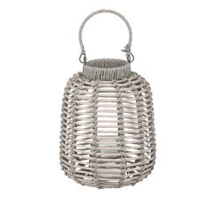 Lampijon pleteni 22 x 27 cm siv *1319