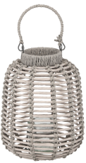 Lampijon pleteni 22x27 cm - siv - ILS1319