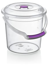 Prozoren vedro s pokrovom 5L - HOB081183