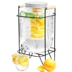 Kozarec 8 l z kovinskim pokrovom, pipico in posodo za sadje/led *1717