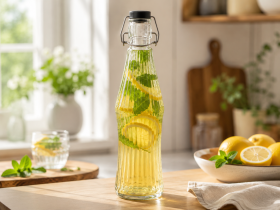 Chomik - Steklenica okrogla z mehanskim zamaškom 1150 ml - IDE0581