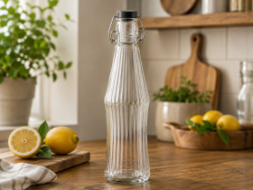 Chomik - Steklenica okrogla z mehanskim zamaškom 1150 ml - IDE0581