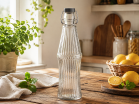 Chomik - Steklenica okrogla z mehanskim zamaškom 850 ml - IDE0598