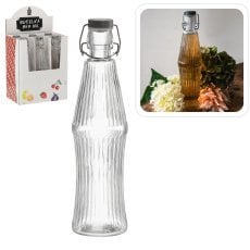 Steklenica 850 ml okrogla z mehanskim zamaškom - IDE0598