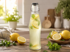 Chomik - Steklenica okrogla z mehanskim zamaškom 850 ml - IDE0598