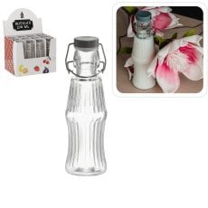 Steklenica 270 ml okrogla z mehanskim zamaškom - IDE0611