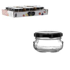 Kozarec 80 ml s črnim kovinskim pokrovčkom - BUS2370