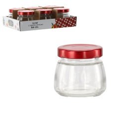 Kozarec 100 ml z rdečim kovinskim pokrovčkom - BUS2394