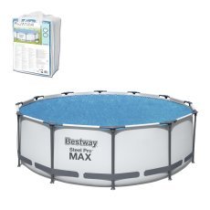 Sončna pokrivala za bazen s kovinskim ogrodjem 3,66 m *8878 *4735