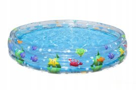 Chomik - Otroški napihljiv bazen Bestway® Deep Dive, 183 x 33 cm (3 obroči) - BES51005