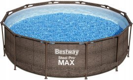 Chomik - Bazen stelažni rattan 3,66x1 m -  BES56709