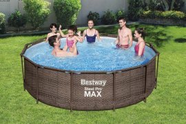 Chomik - Bazen stelažni rattan 3,66x1 m -  BES56709