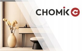 Chomik - Mizica za ličenje z okroglim ogledalom + taburet  - bela - PHO5803