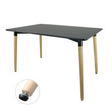 Pravokotna miza 120 x 80 x 74 cm - črna *1149