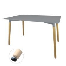 Pravokotna miza 120 x 80 x 74 cm - siva *7851