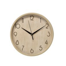 Stenska ura okrogla 30,5 x 30,5 x 4,3 cm kremna *4665