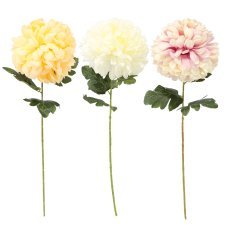 Umetna vejica - velika krizantema 72 cm mix barv opak=24kos *4052