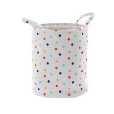 Koš za perilo/igrače, velikost M - vzorec pikic - MNIZ4939