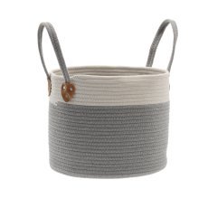 Koš za perilo/igrače 35 x 30 cm okrogel siv vel. l *5035