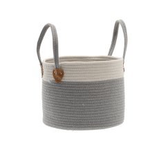 Koš za perilo/igrače 33 x 27 cm okrogel sivi vel. m *5028