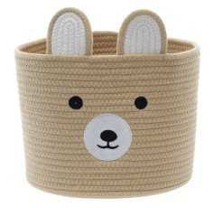 Otroški koš za igrače, z živalskim motivom, velikost S - bež - NIZ5042