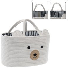 Organizer žival z ročaji 35 x 25 x 21 cm bel vel. l *5073