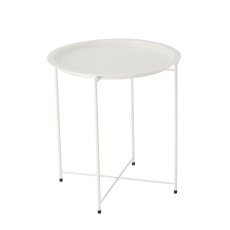 Okrogla kavna mizica 47 x 47 x 50,5 cm bela *1074