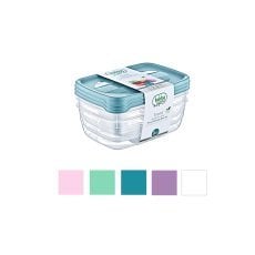 Kpl. 3 posod pravokotnih trend box 1,2l *8878