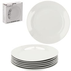 Kpl. 6 krožnikov za sladico 19 cm okroglih belih *2318