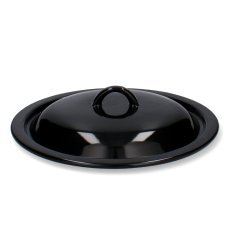 Emajliran pokrov črn 20cm*7768