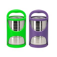 Jeklen menažka 3-delna 14,5 x 23 cm*0348